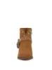 Pivvy Western Buckle Bootie in Brown Sugar sold by Jessica Simpson