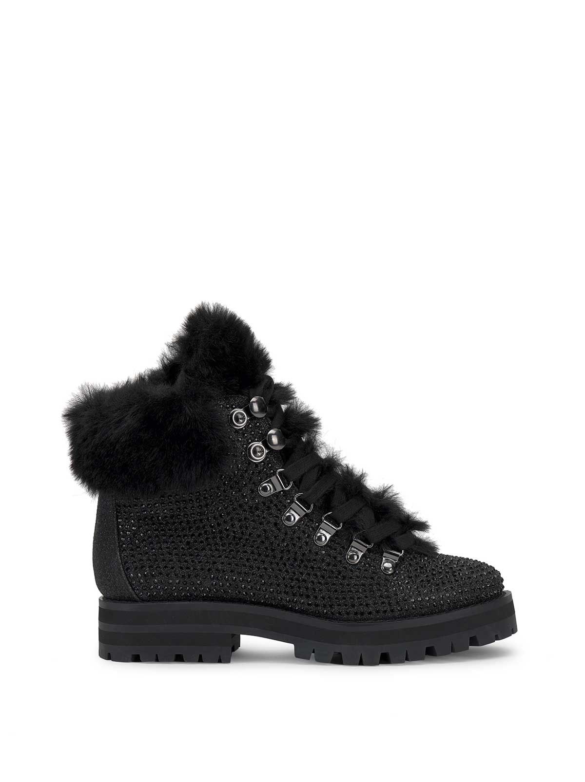 Norina Combat Bootie in Black sold by Jessica Simpson