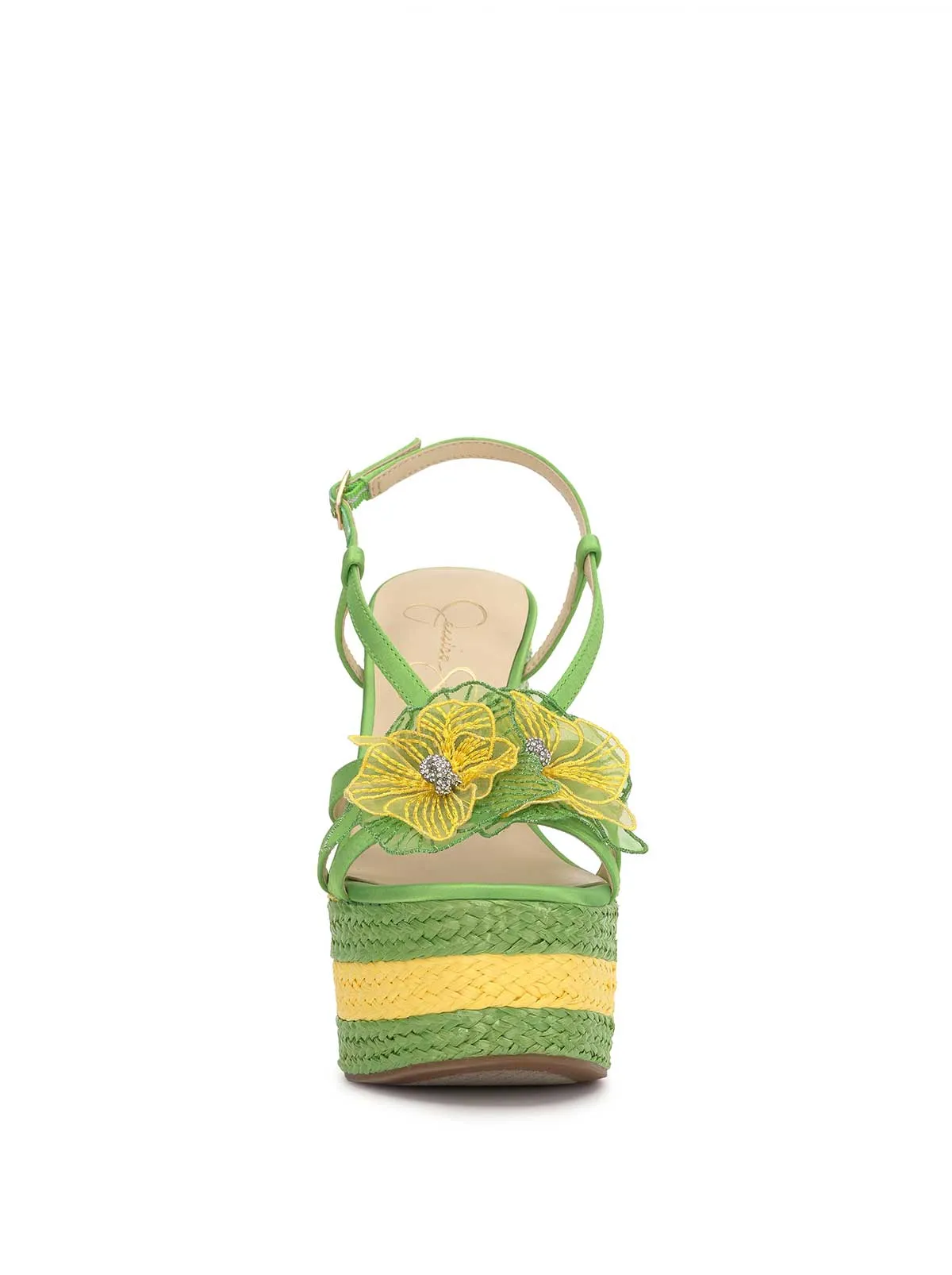 Visela Flower Wedge Sandal in Green sold by Jessica Simpson product image thumbnail 3