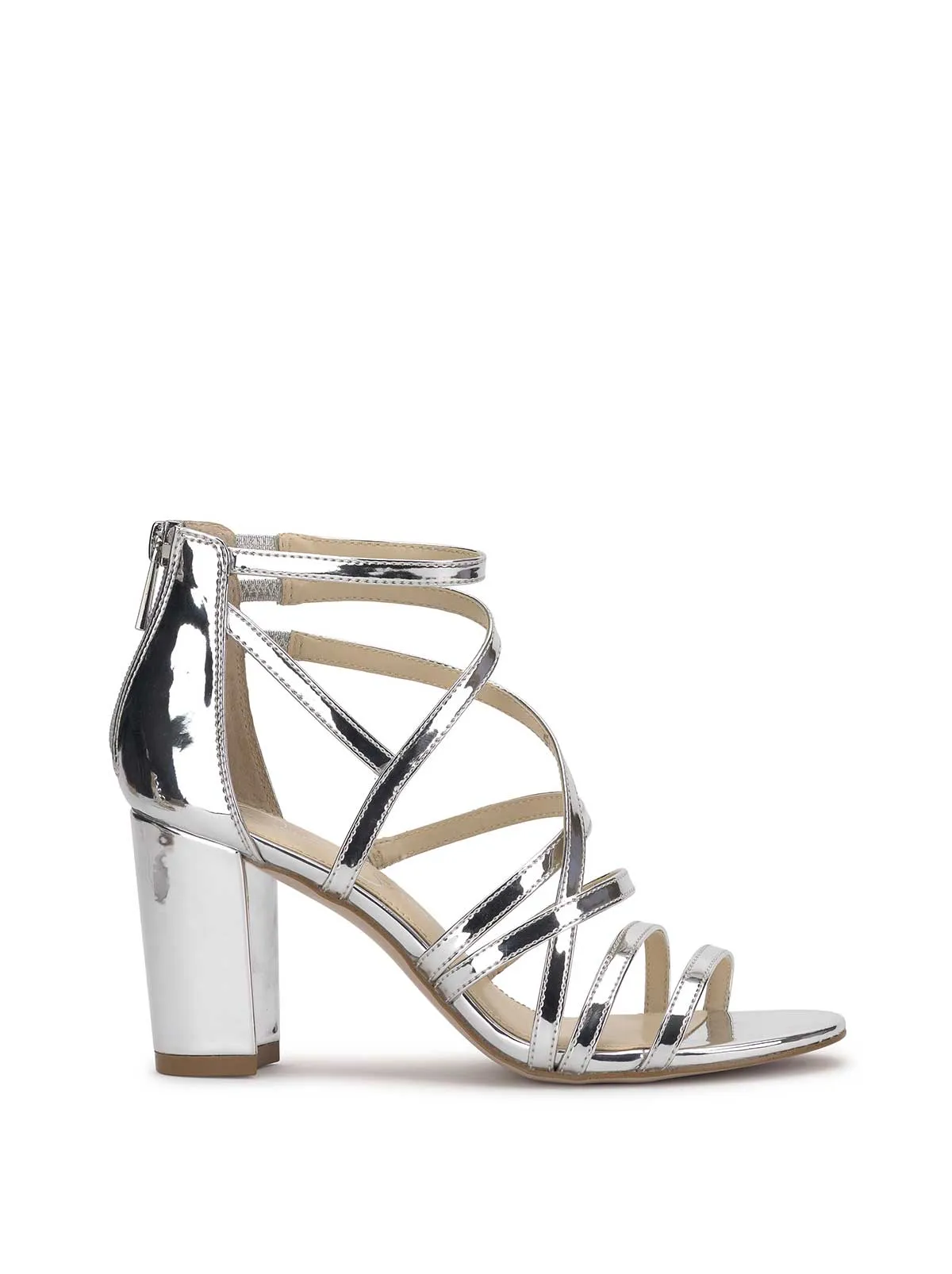 Stassey Sandal in Silver sold by Jessica Simpson