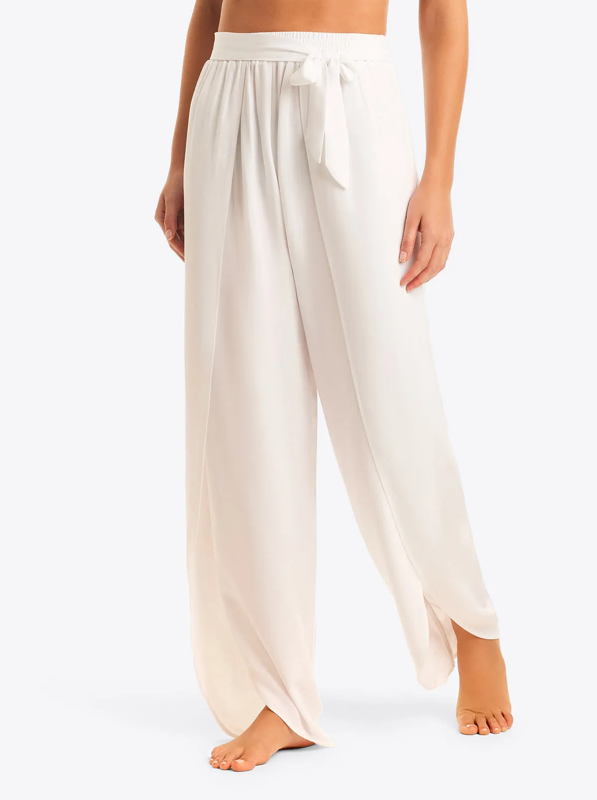 Basic Solid Beach Pant Cover Up in White sold by Jessica Simpson