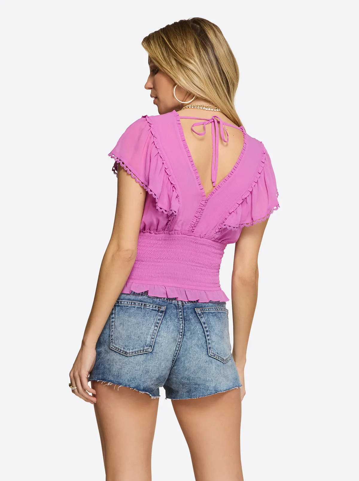 Lilianna Top in Radiant Orchid sold by Jessica Simpson product image thumbnail 3