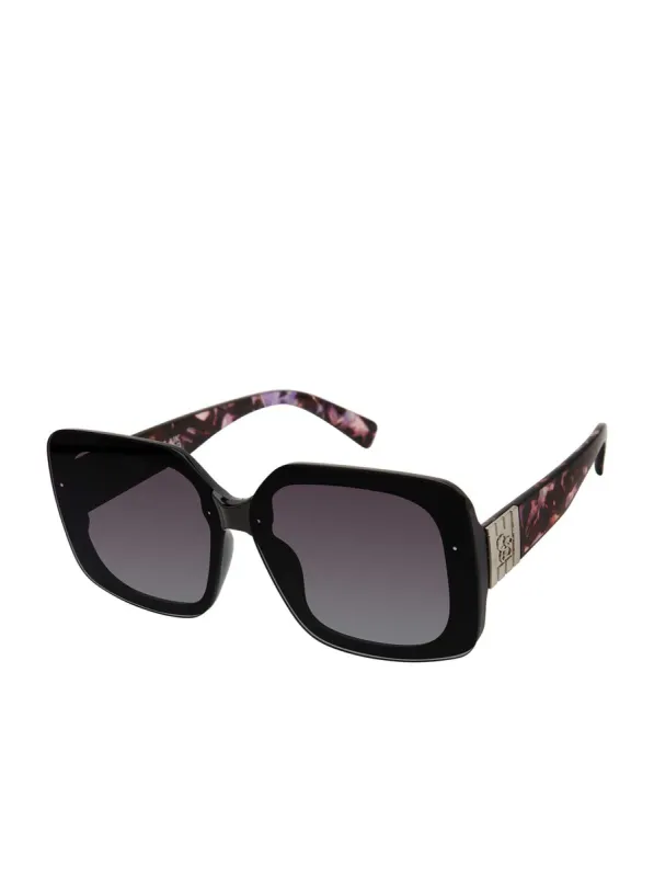 Flush Lens Square Sunglasses in Black sold by Jessica Simpson