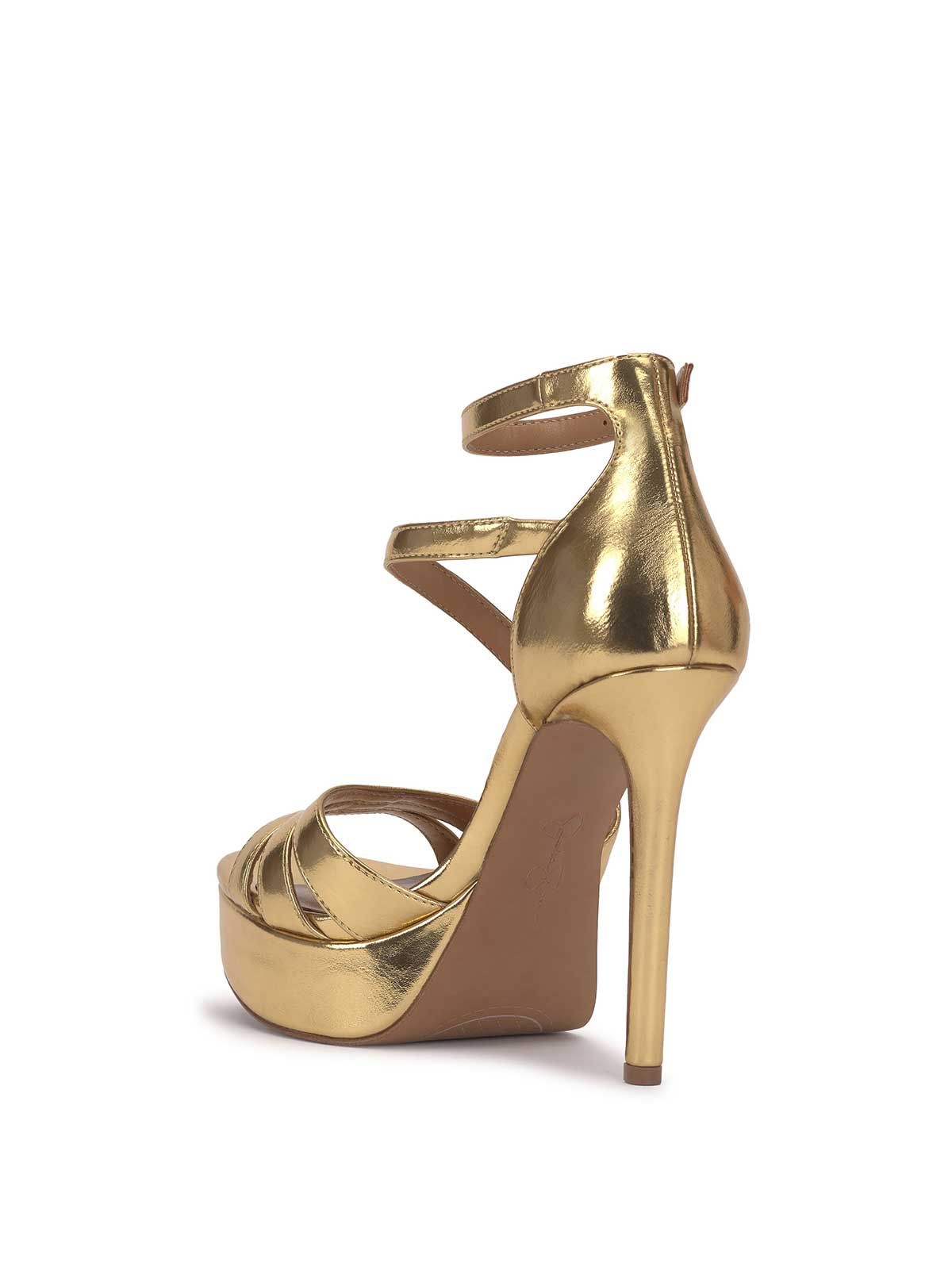 Shyremin Platform Sandal in Gold sold by Jessica Simpson product image thumbnail 3