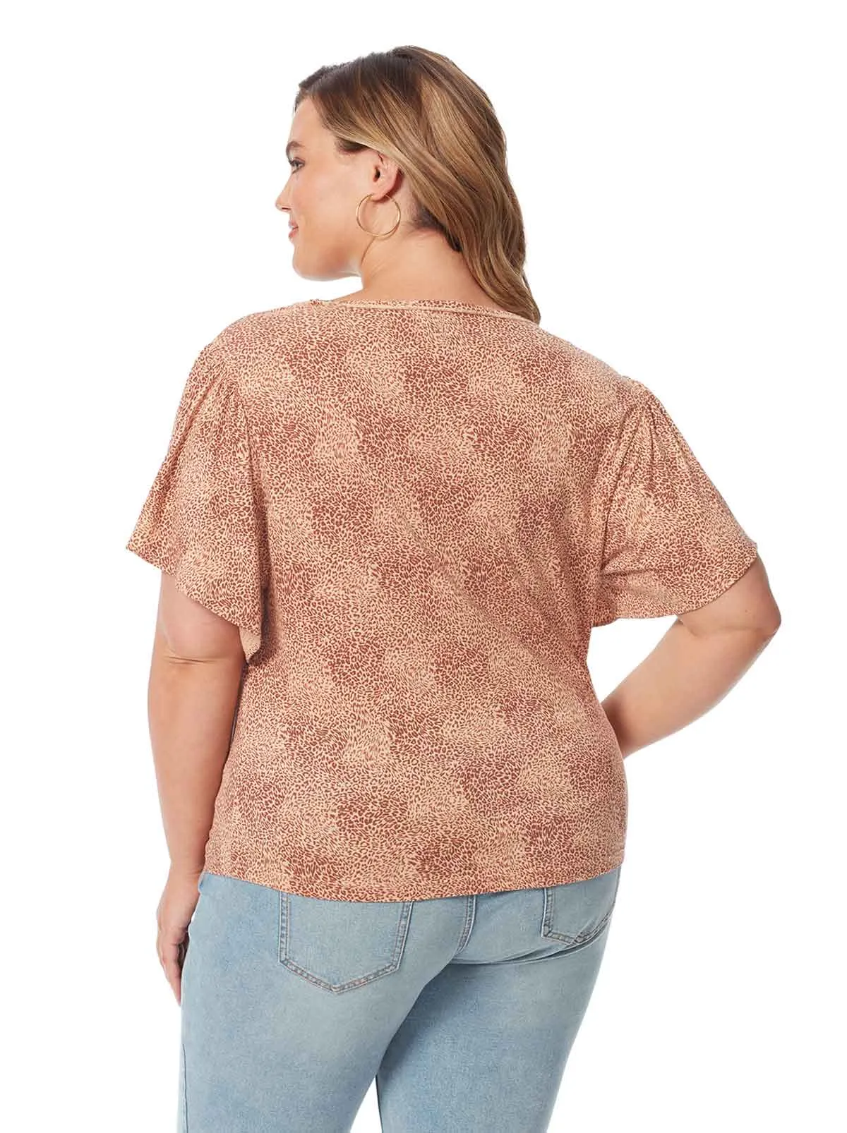Ophelia Top in Winding Leopard sold by Jessica Simpson product image thumbnail 2