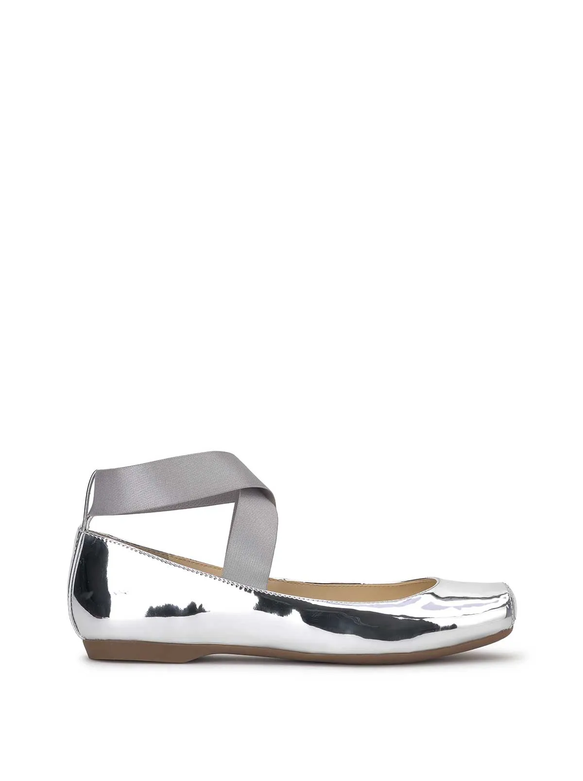 Mandalaye Ballet Flat in Silver sold by Jessica Simpson