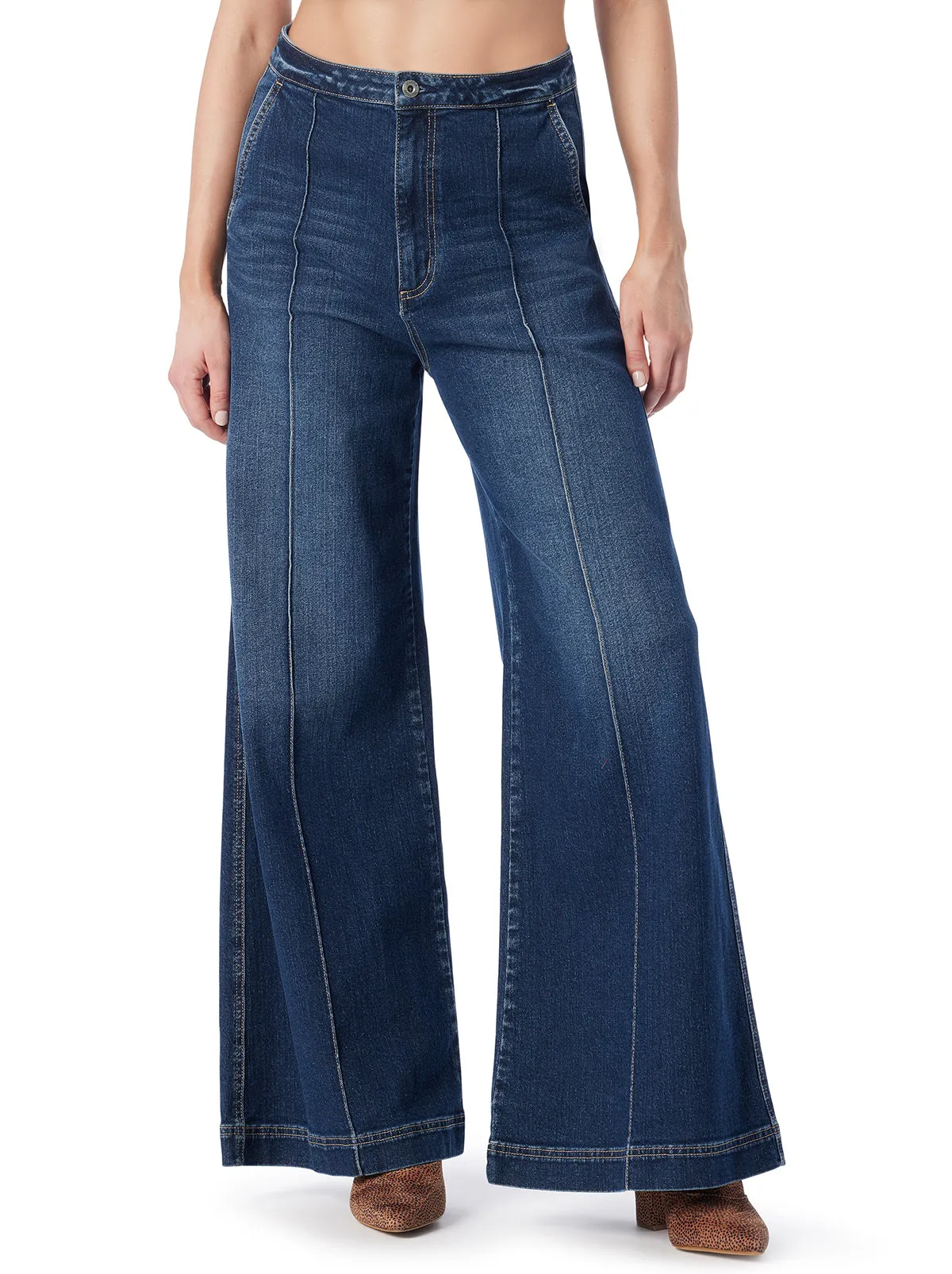 Spirit Super Wide Leg Jean in Soul Mate sold by Jessica Simpson product image thumbnail 3