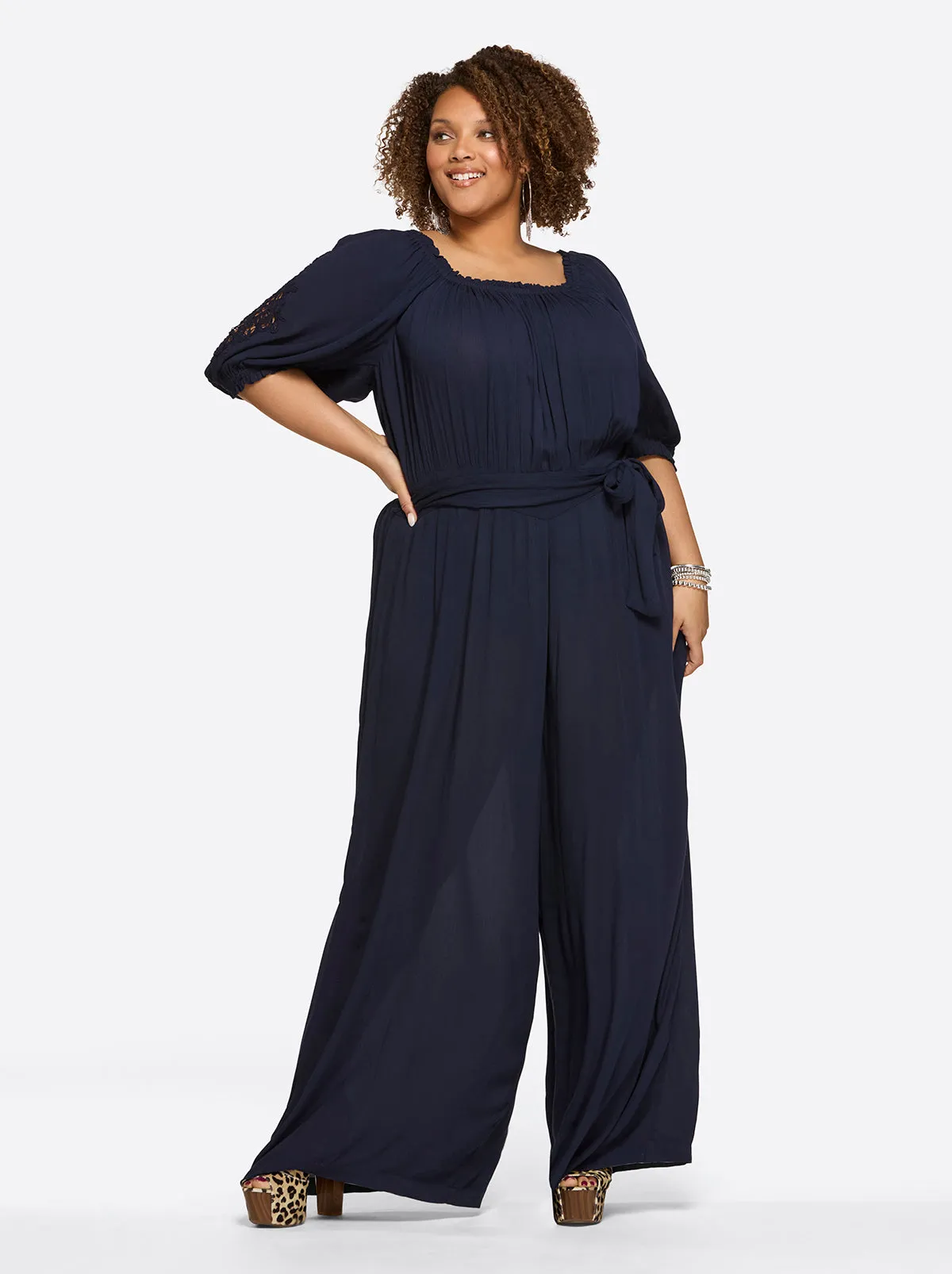 Nadia Jumpsuit in Night Sky sold by Jessica Simpson product image thumbnail 5