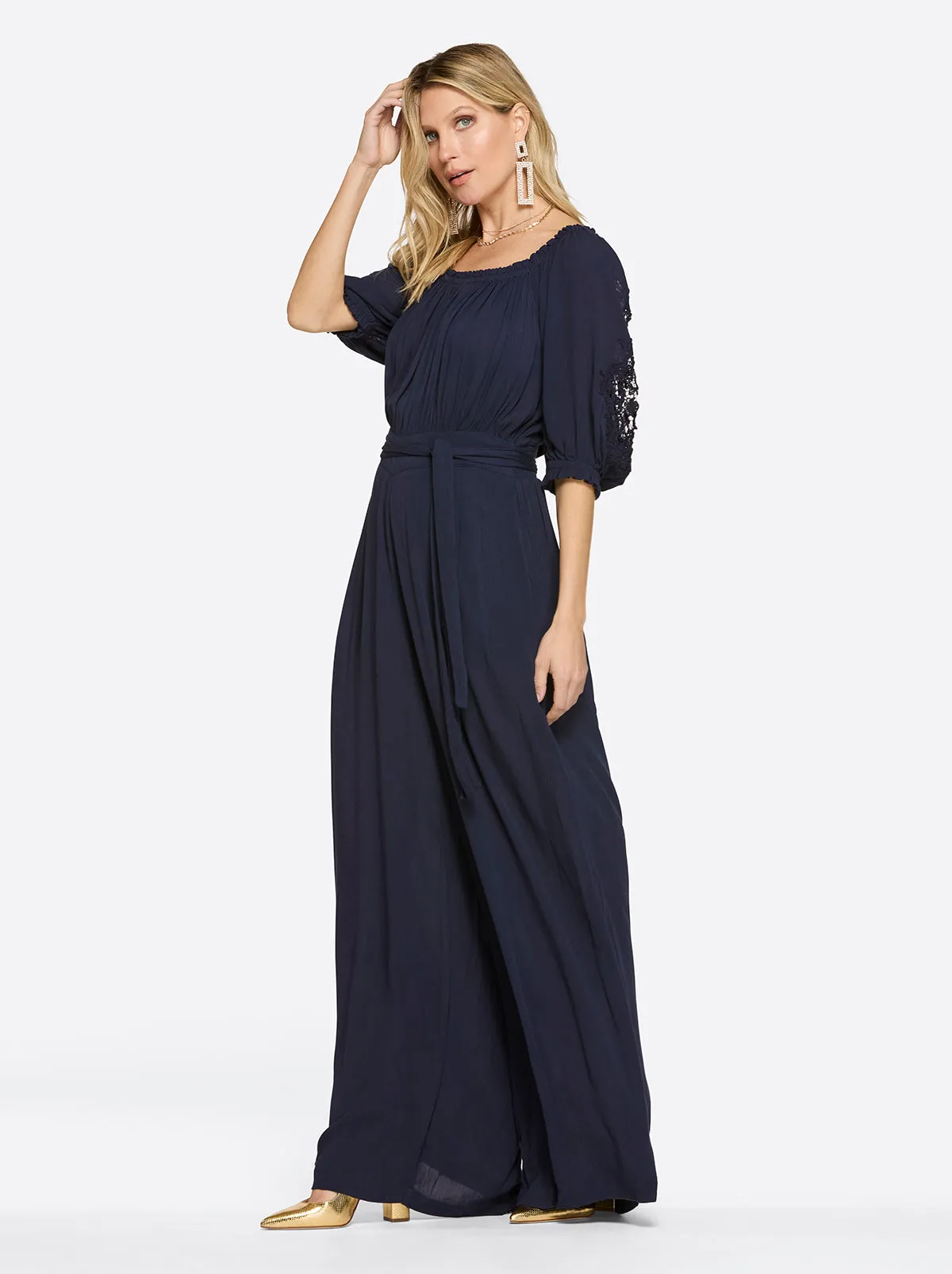 Nadia Jumpsuit in Night Sky sold by Jessica Simpson product image thumbnail 3
