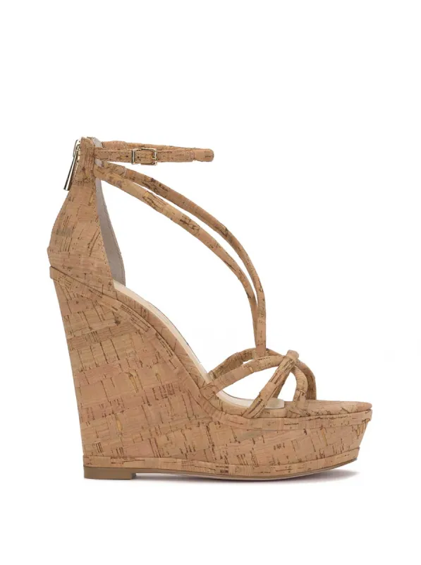 Olype Strappy Wedge Sandal in Natural sold by Jessica Simpson