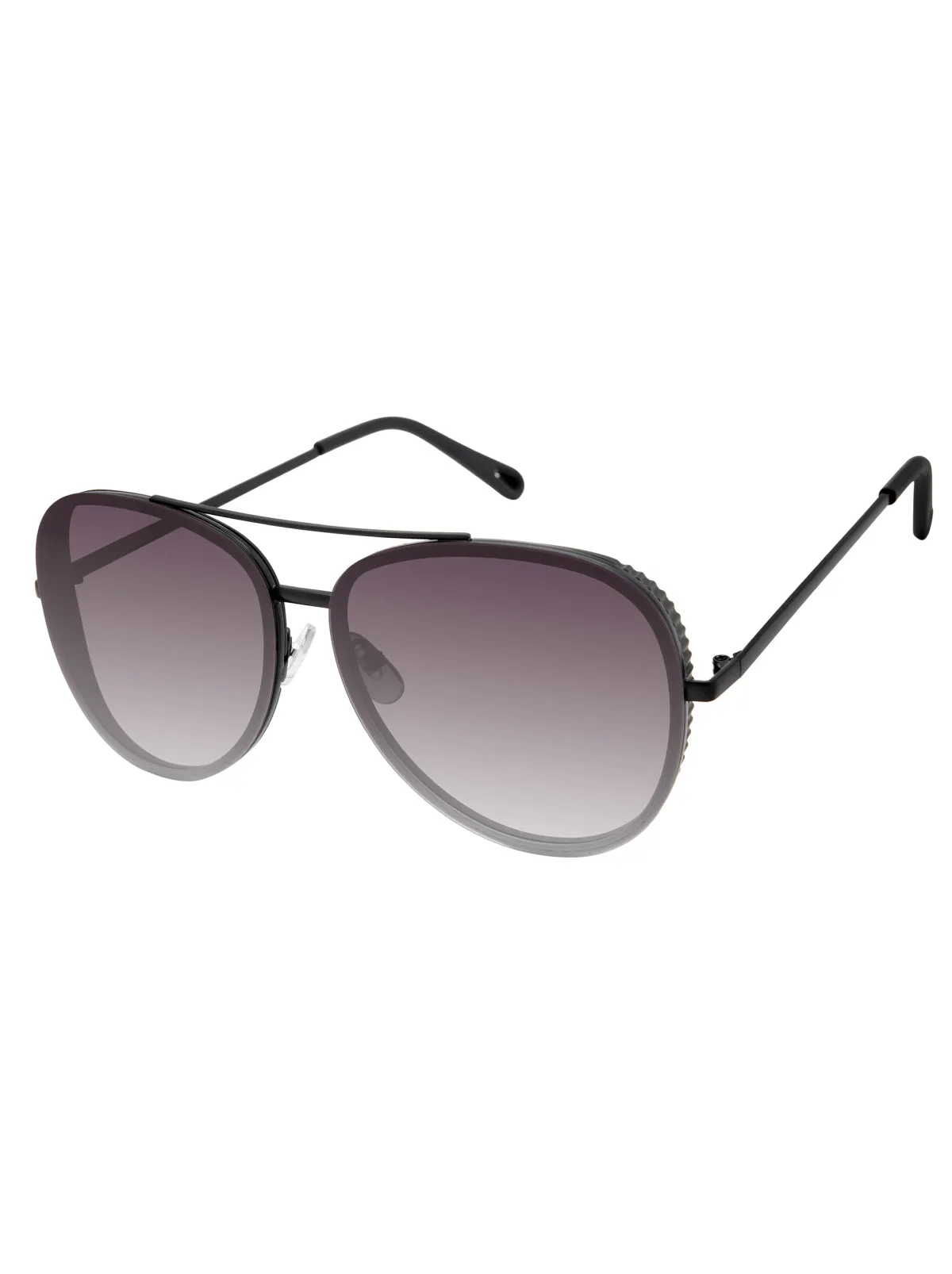 Glam Aviator Pilot Sunglasses in Black Out sold by Jessica Simpson