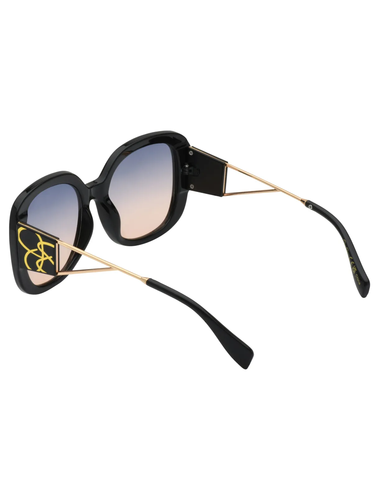 Oversized Oval Sunglasses in Black sold by Jessica Simpson product image thumbnail 4