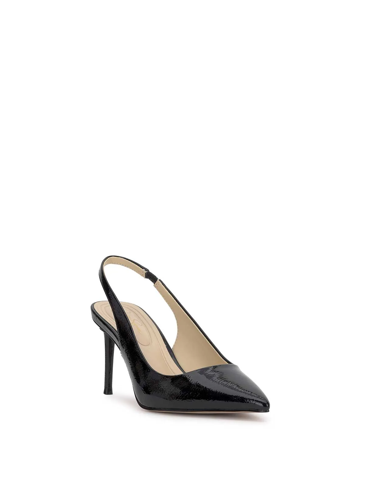 Souli Sling Back Heel in Black Patent sold by Jessica Simpson product image thumbnail 4