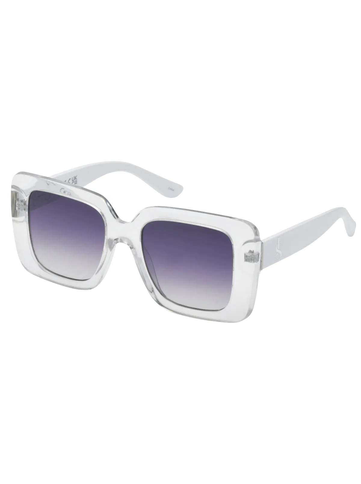 Fashionable Square Sunglasses in Crystal Clear sold by Jessica Simpson