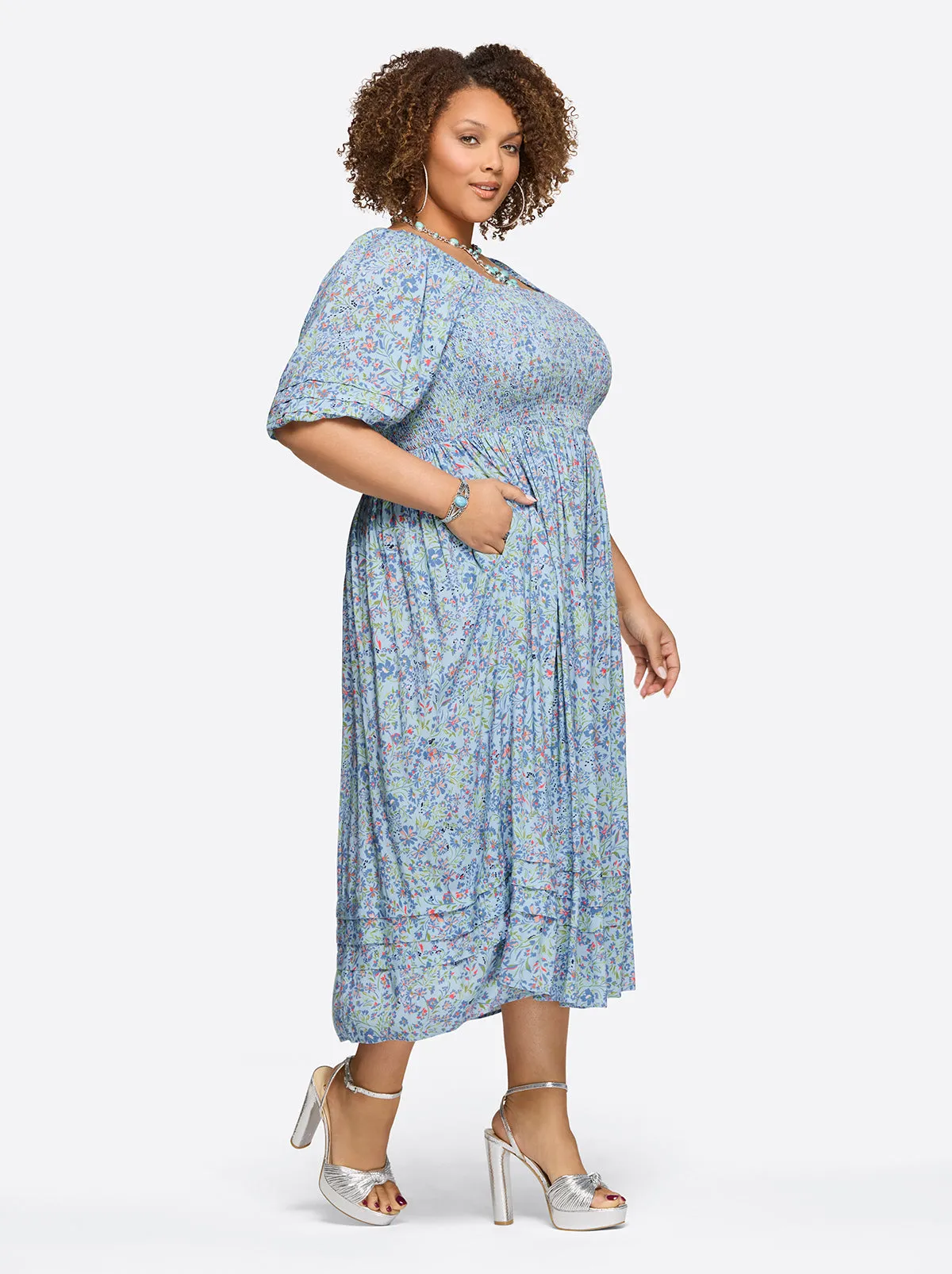 Simona Dress in Decorative Blossoms sold by Jessica Simpson product image thumbnail 3