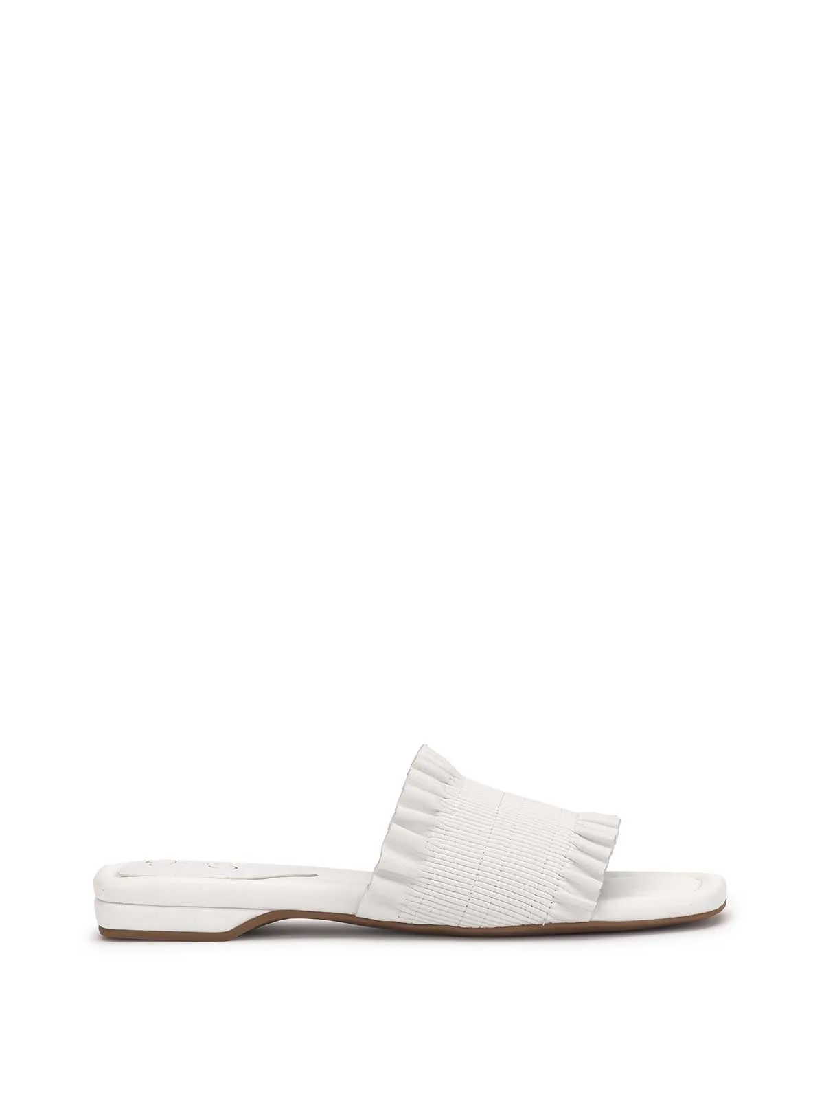 Camessa Smocked Sandal in White sold by Jessica Simpson