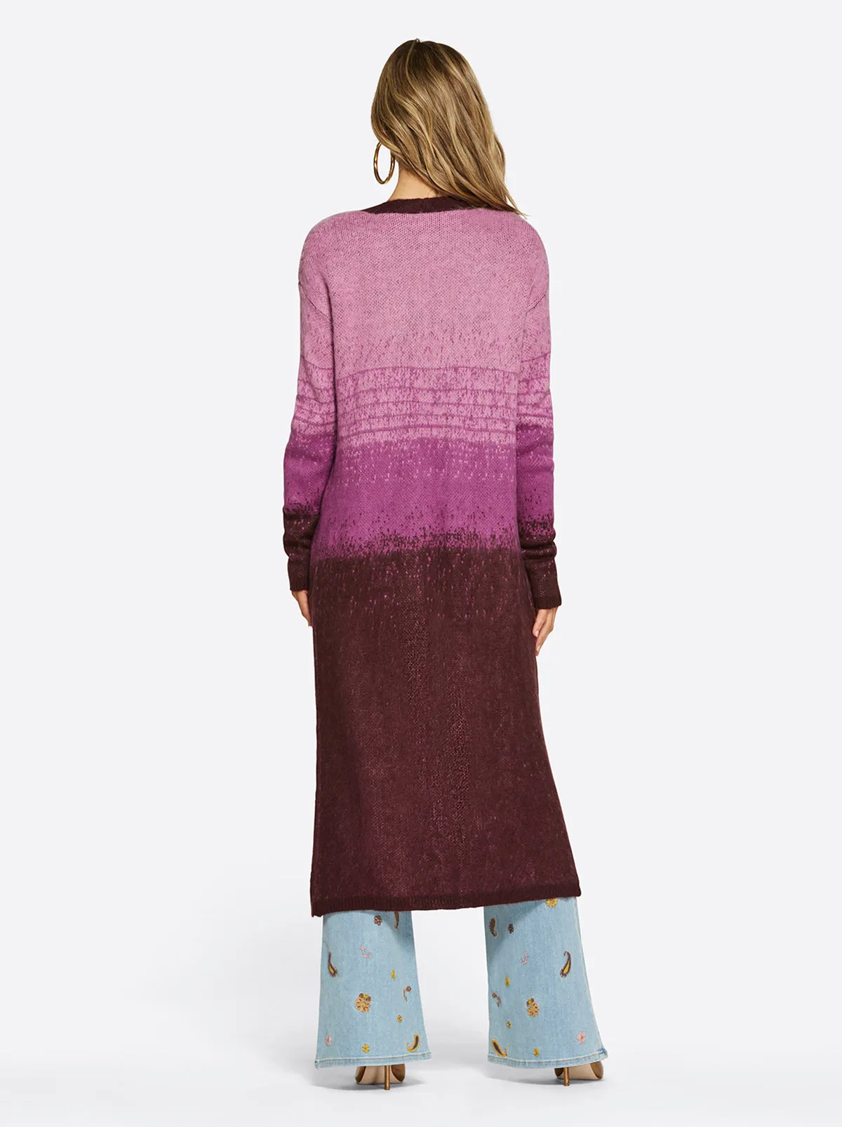 Carmine Cardigan in Winetasting Stripe sold by Jessica Simpson product image thumbnail 3