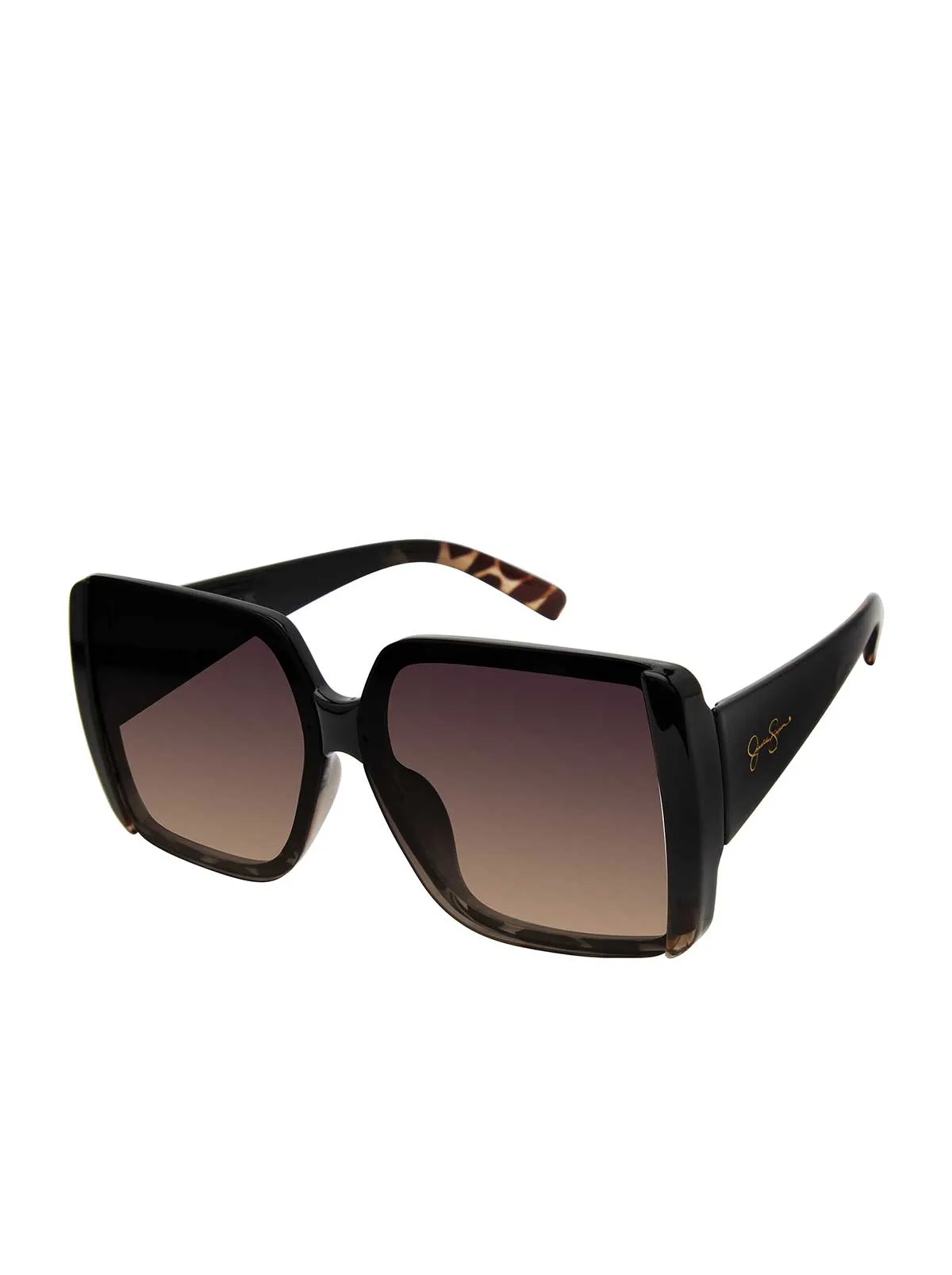 Oversized Glamorous Square Sunglasses in Black and Tortoise sold by Jessica Simpson