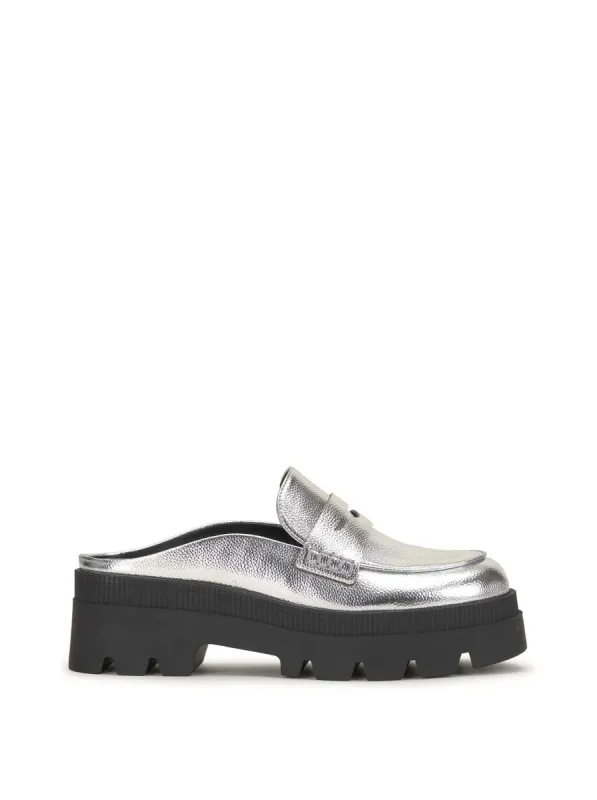 Uma Slip On Loafer in Silver sold by Jessica Simpson