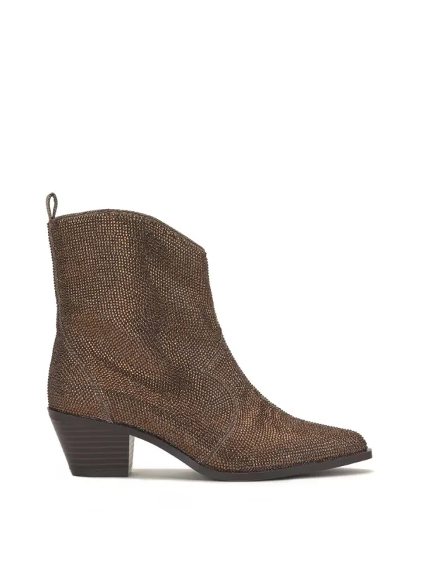Oviedo Bootie in Bronze sold by Jessica Simpson