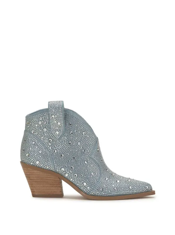 Zadie Bootie in Blue Denim sold by Jessica Simpson