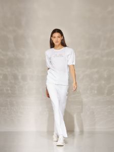 Pantalone fluido con vita elastica sold by Jijil