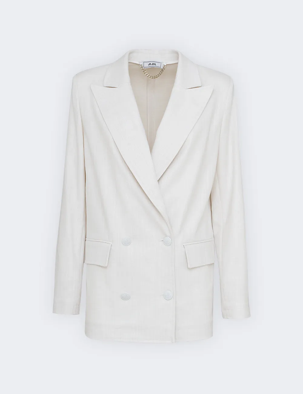 Giacca doppiopetto con collo a lance sold by Jijil product image thumbnail 3