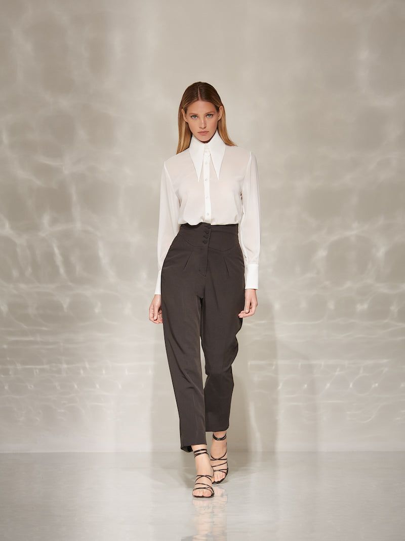 Pantalone paperbag con pinces sold by Jijil product image thumbnail 3