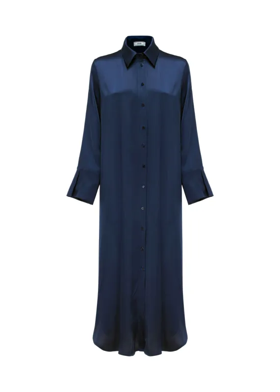 Vestito chemisier satin sold by Jijil
