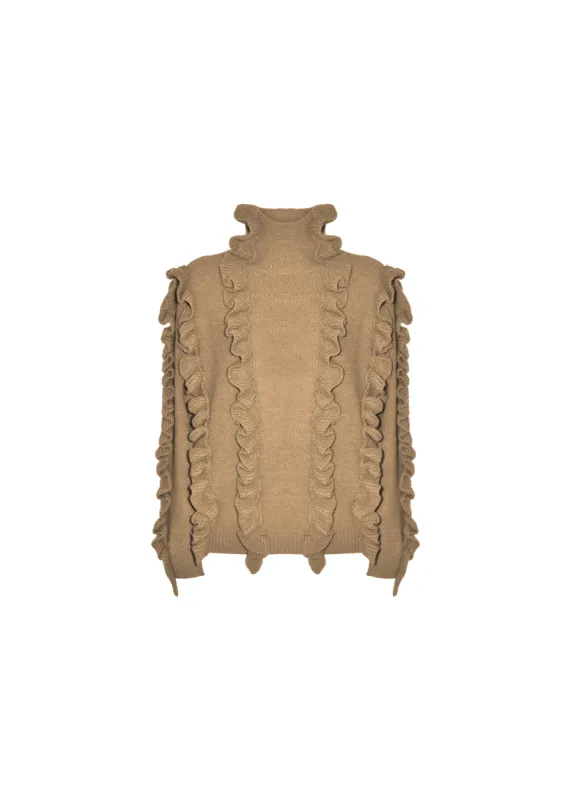 Pullover in maglia con rouches sold by Jijil