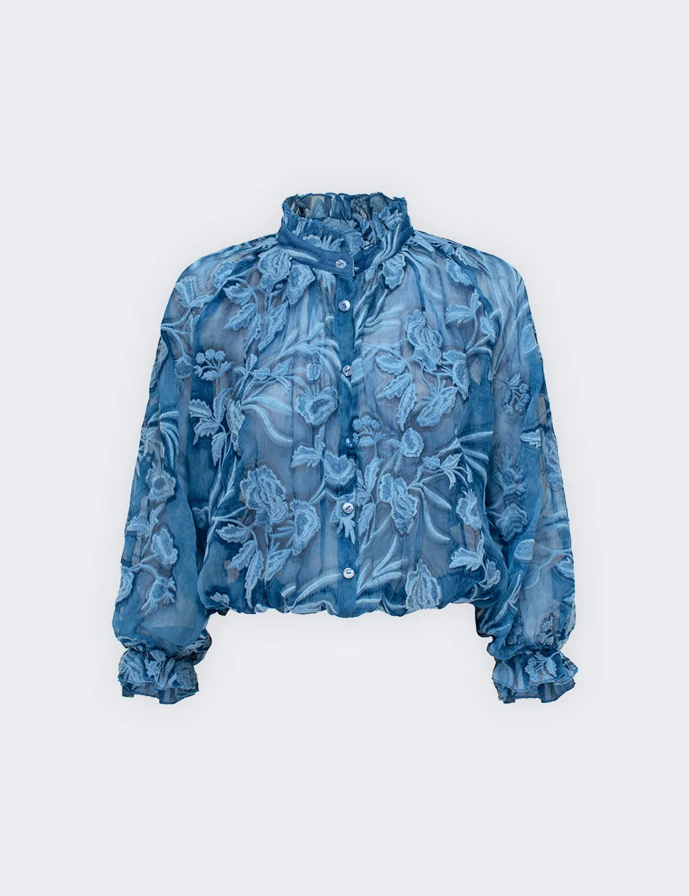 Camicia crop ricamata sold by Jijil product image thumbnail 2