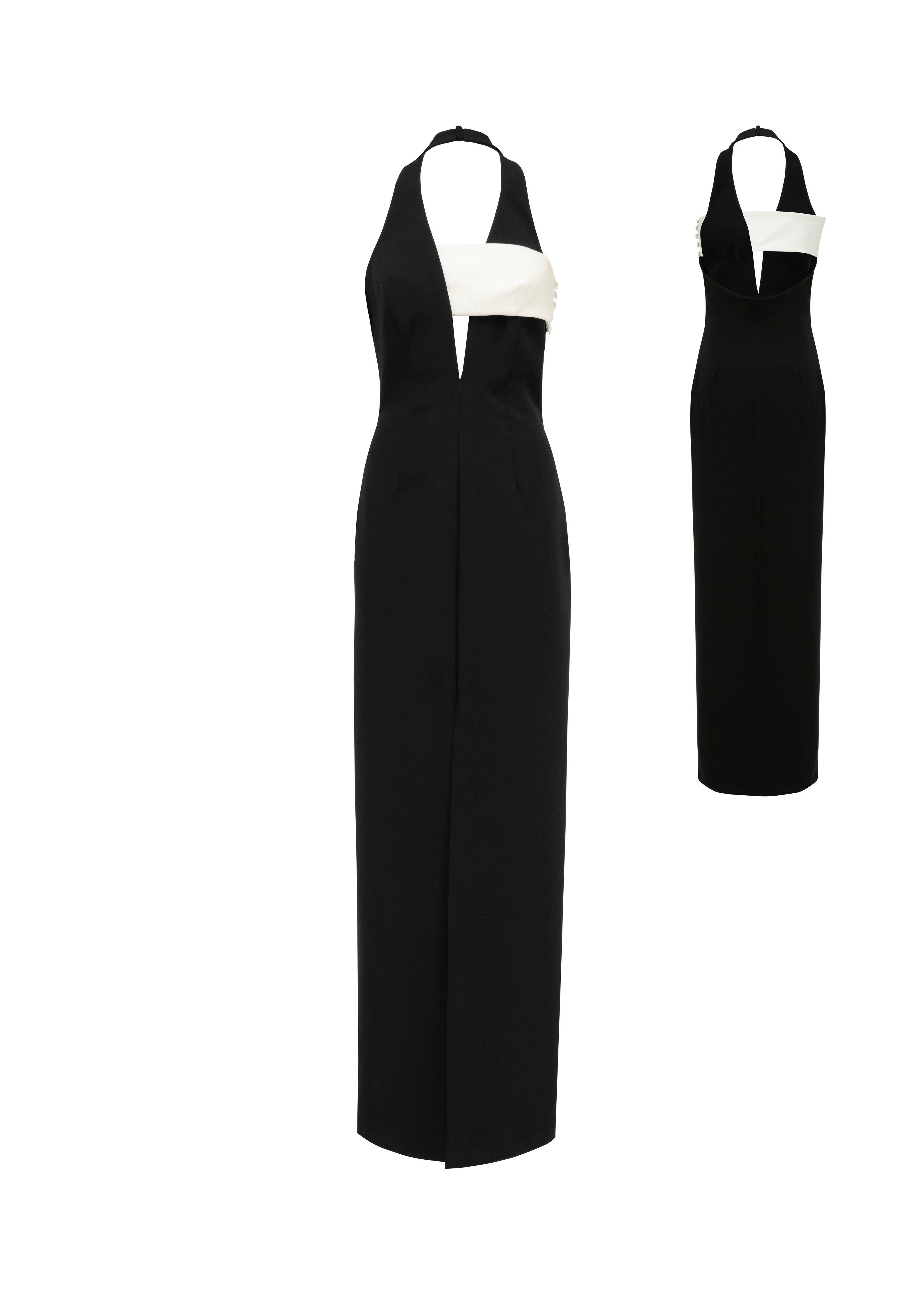 Abito lungo bicolore sold by Jijil