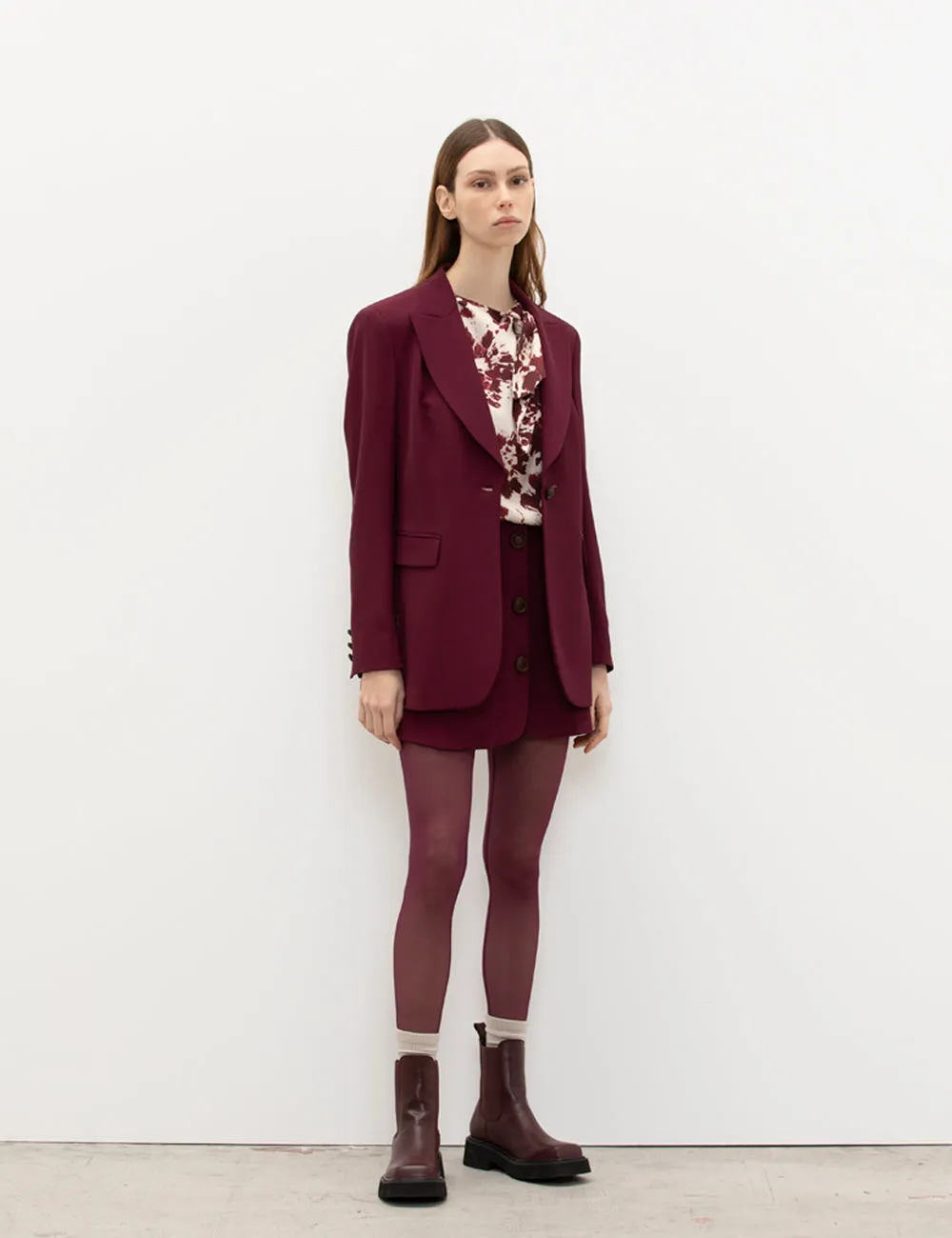 Giacca monopetto fondo tondo sold by Jijil