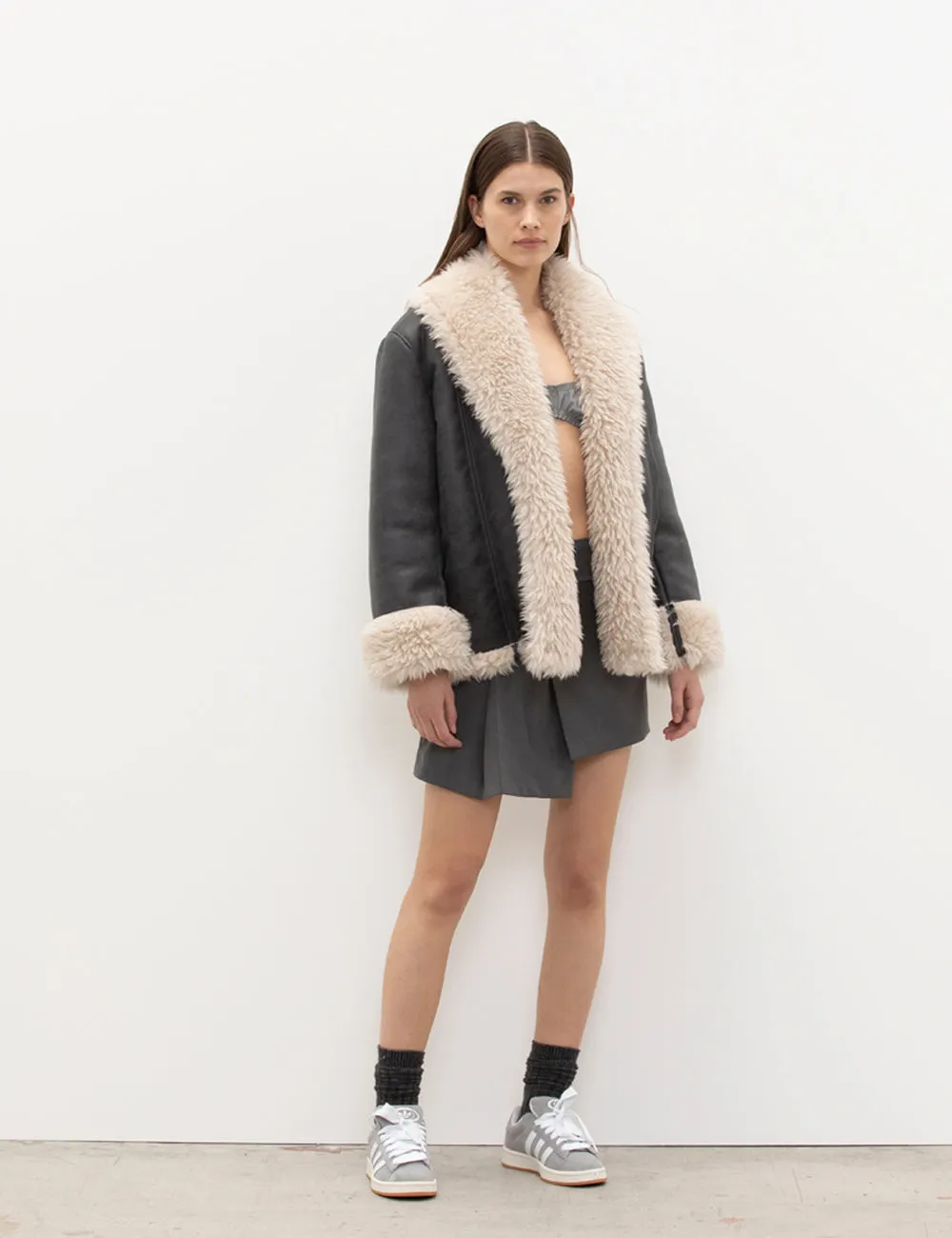 Giacca in pelle over reversibile sold by Jijil product image thumbnail 2