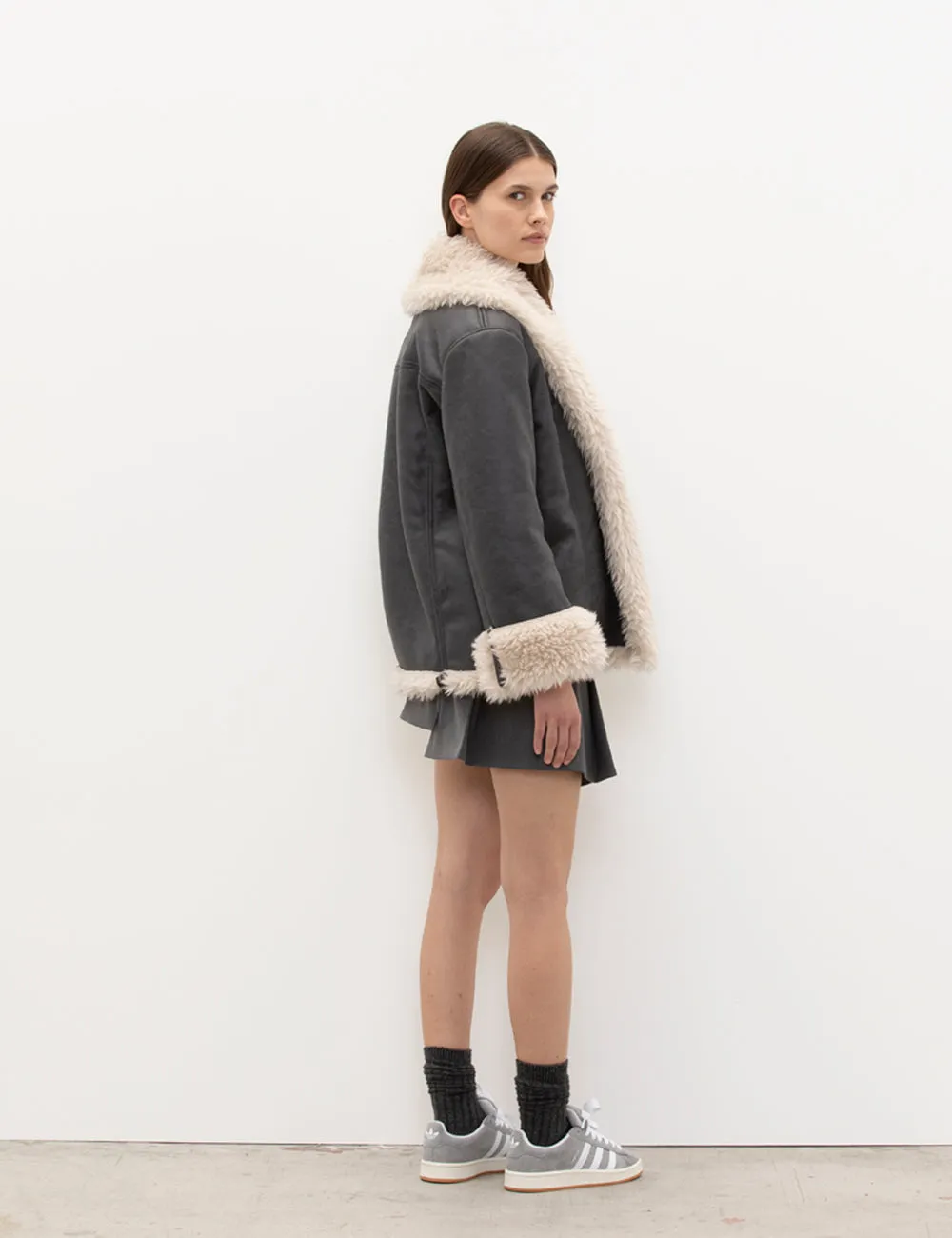 Giacca in pelle over reversibile sold by Jijil product image thumbnail 3