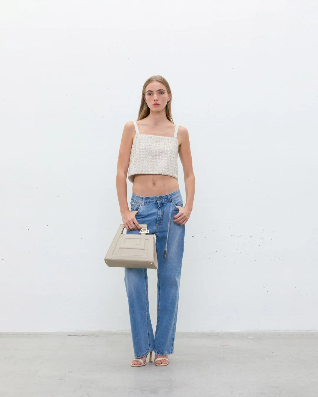 Canotta Crop con Paillettes sold by Jijil