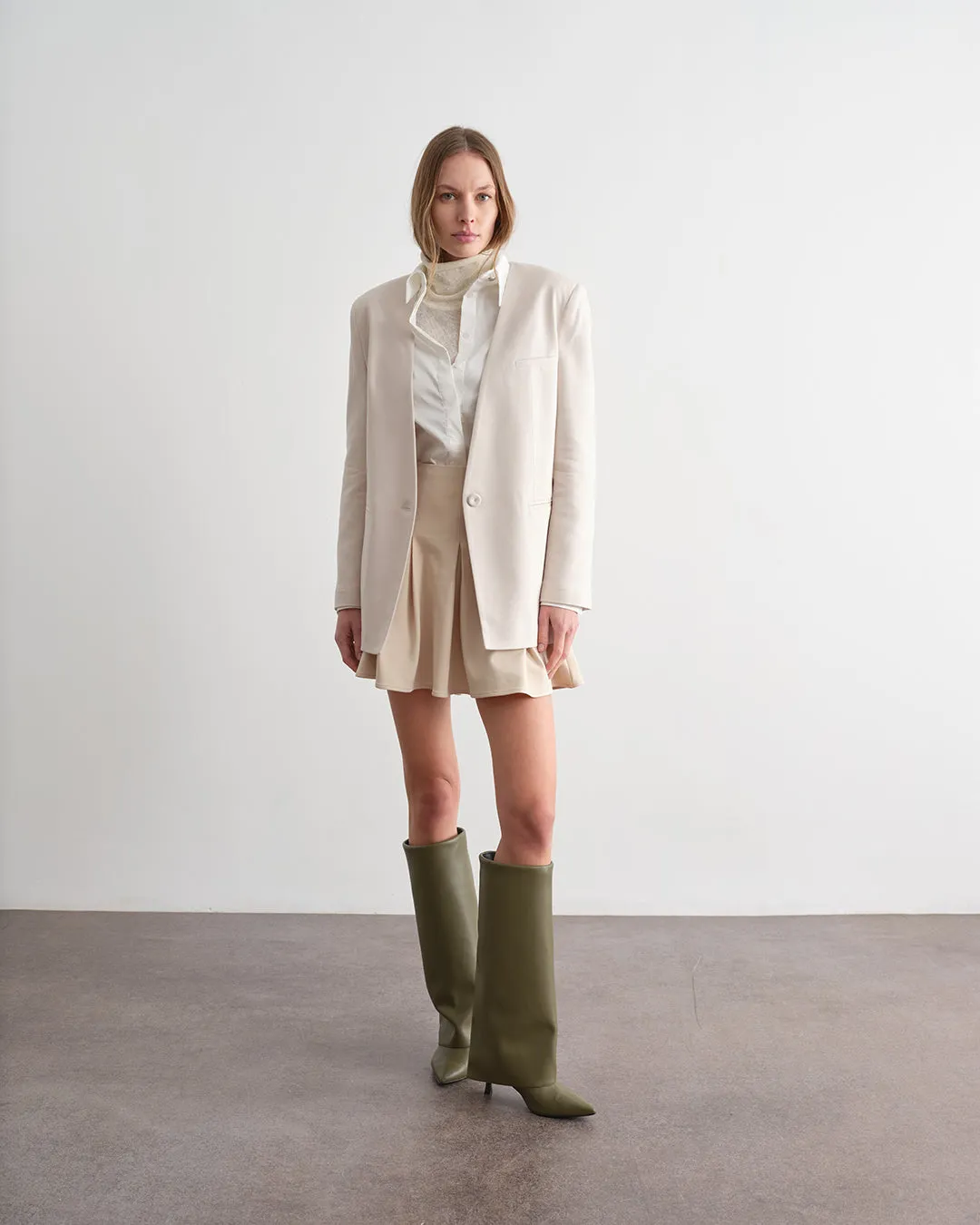 Giacca monopetto in tinta unita sold by Jijil