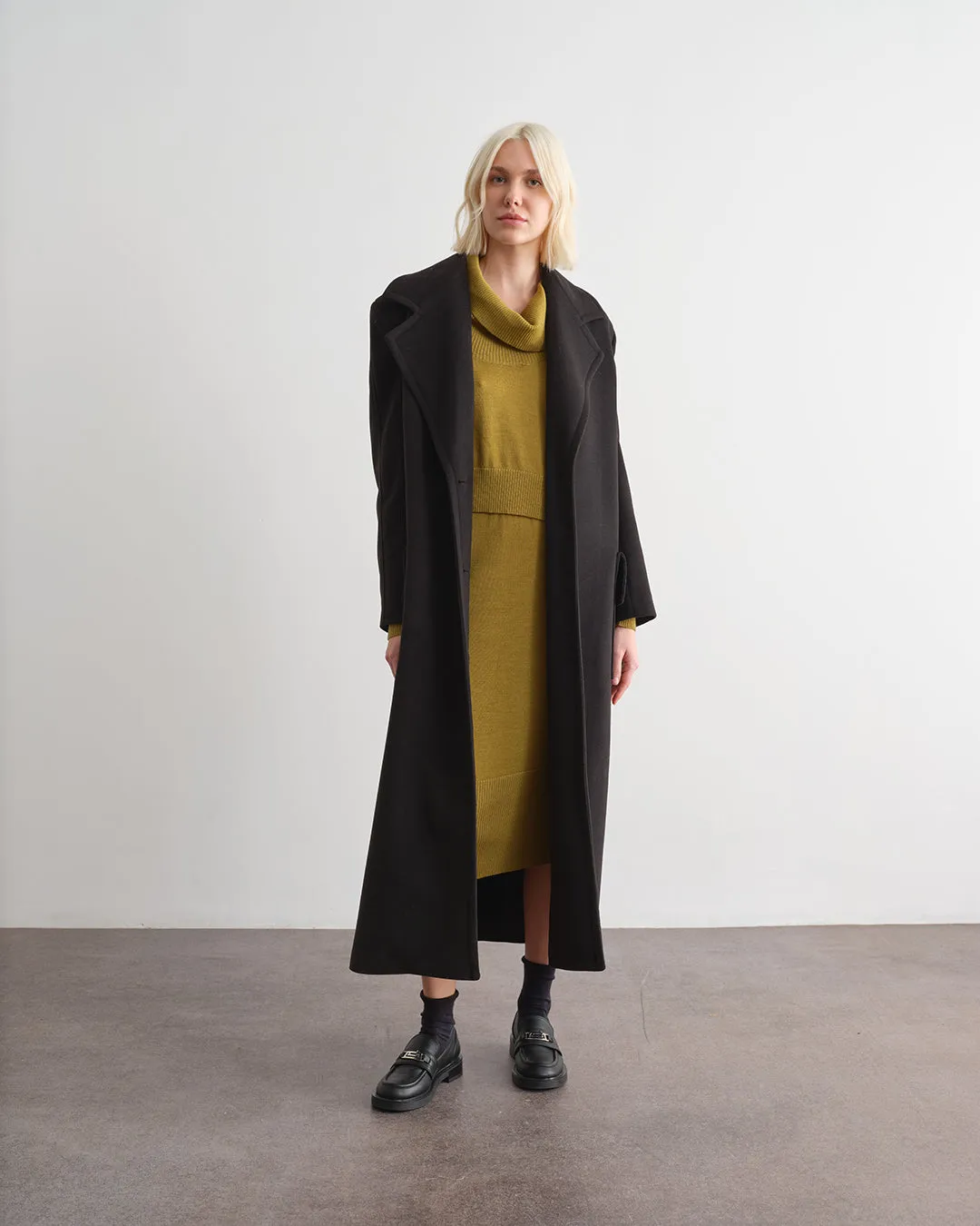 Cappotto lungo tinta unita sold by Jijil