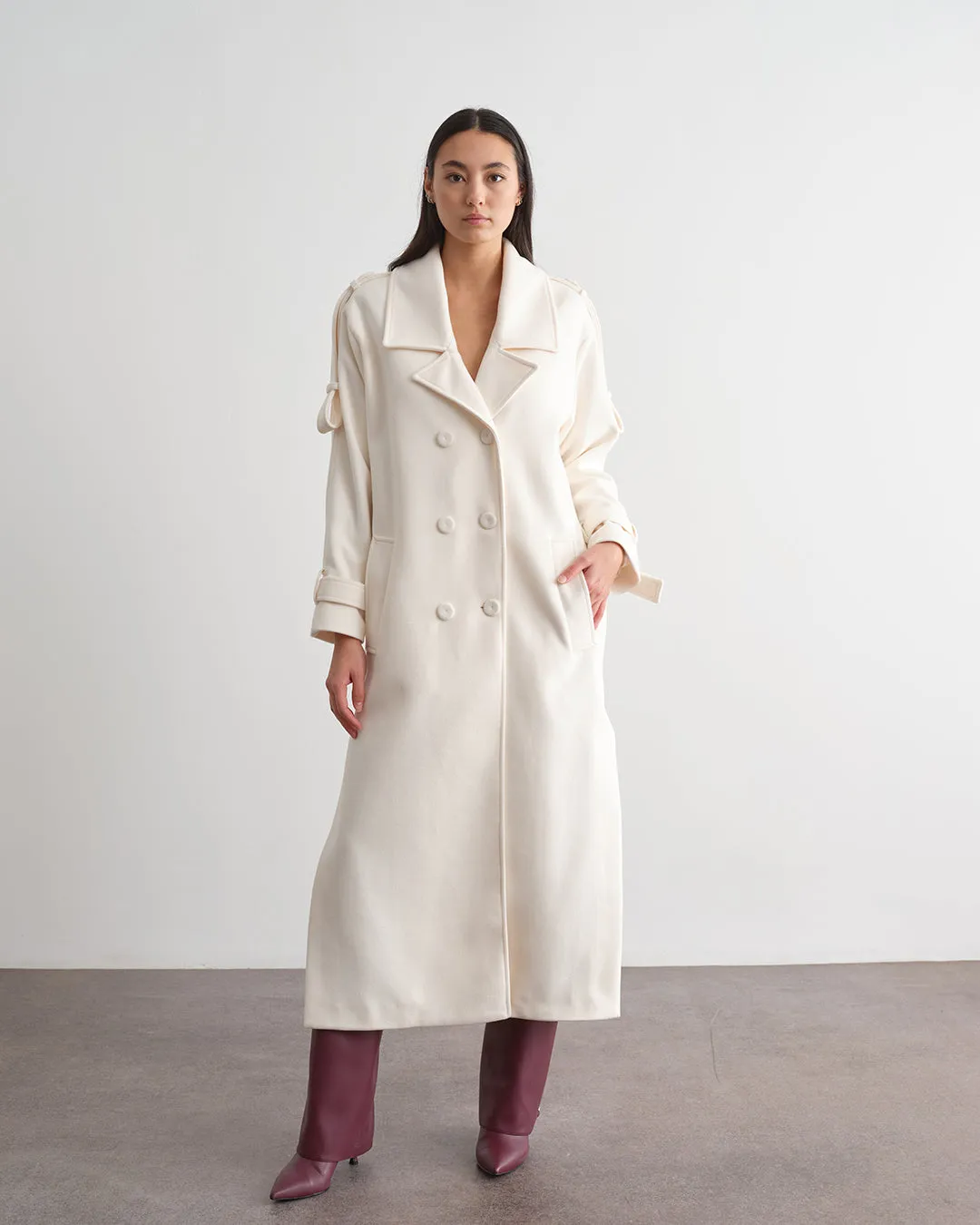 Cappotto lungo doppiopetto sold by Jijil product image thumbnail 2