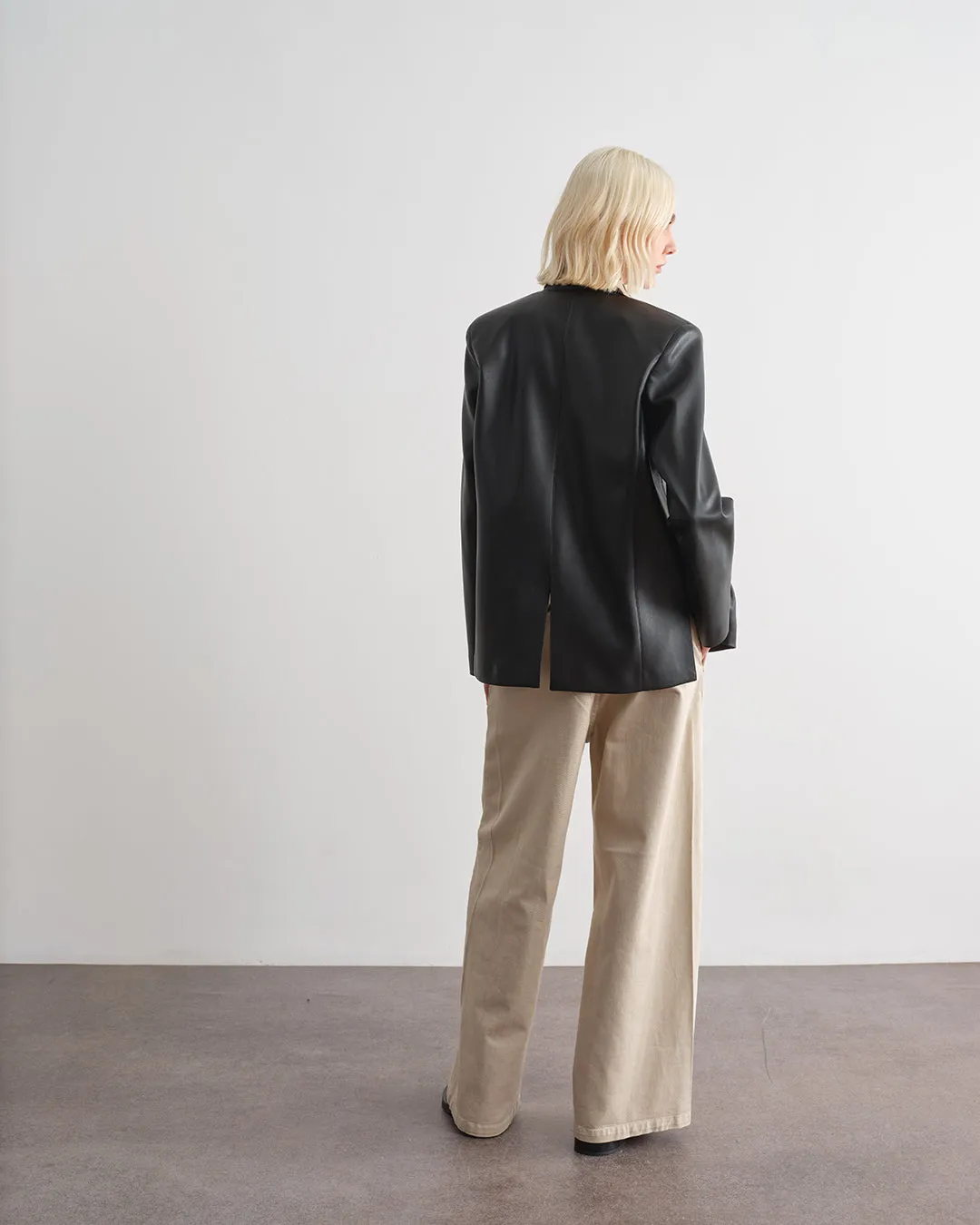 Giacca effetto pelle in tinta unita sold by Jijil product image thumbnail 2