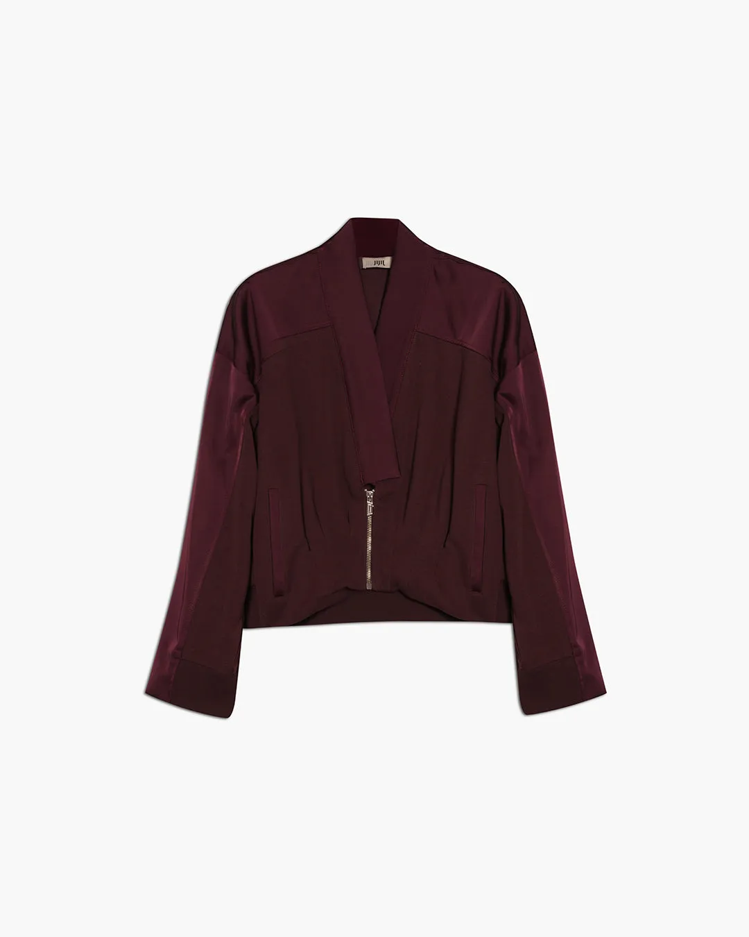 Bomber in felpa con inserti in satin sold by Jijil product image thumbnail 3