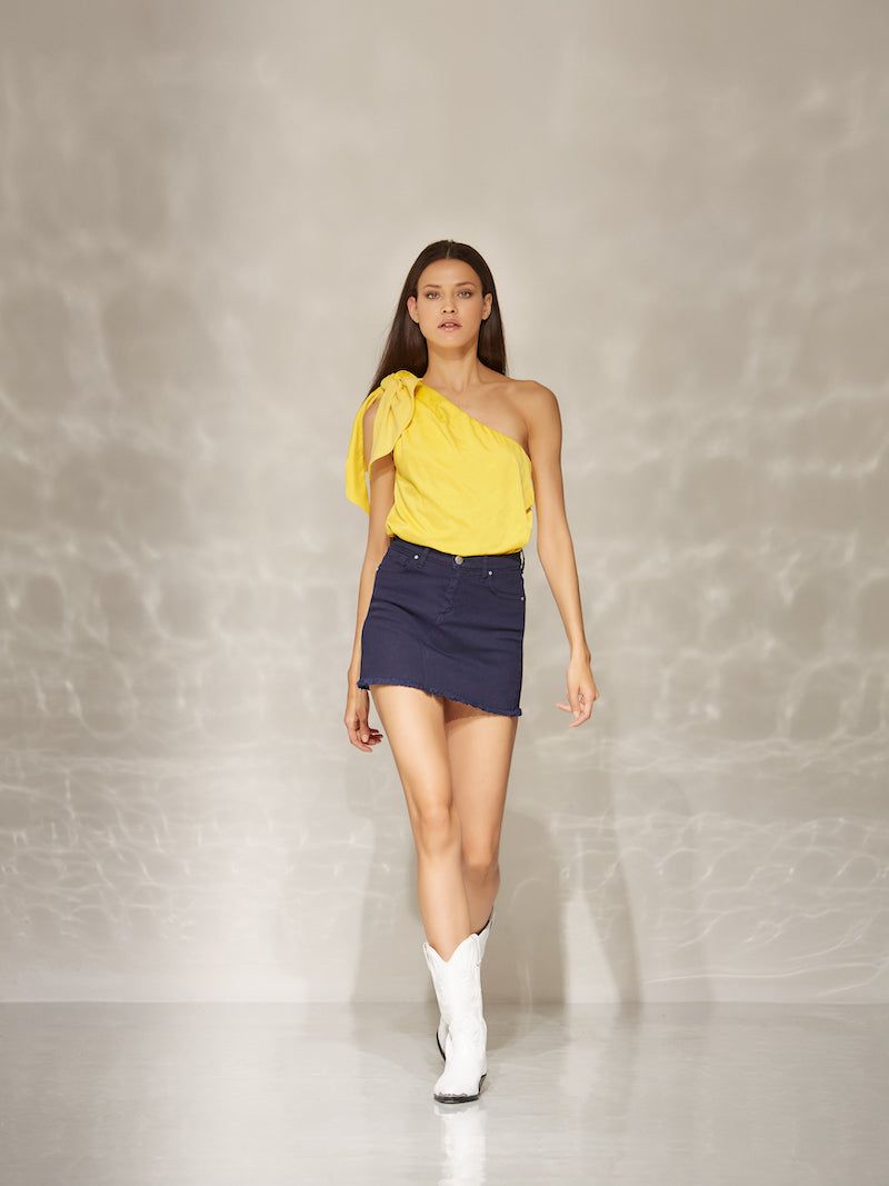 Minigonna blu denim sold by Jijil product image thumbnail 3