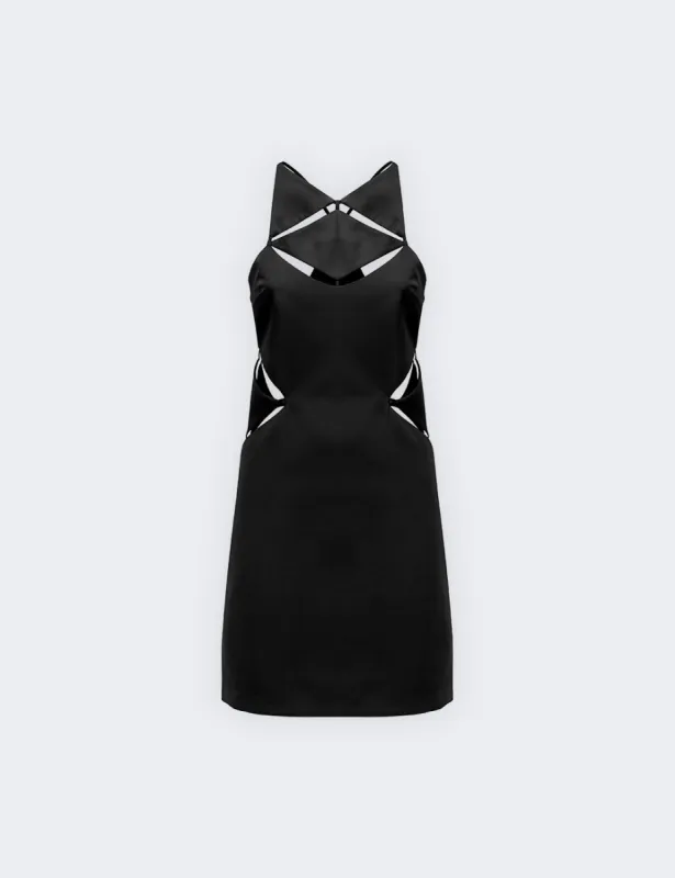 Abito corto con dettagli cut-out sold by Jijil