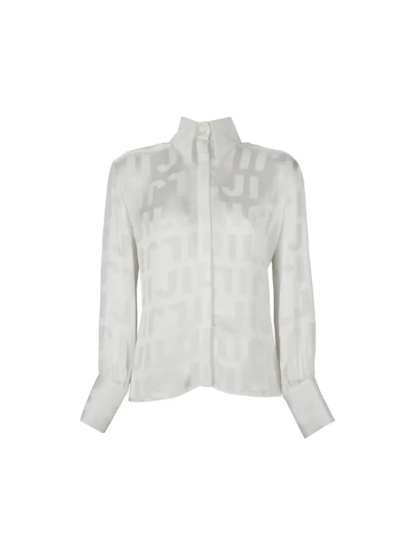 Camicia satin logata sold by Jijil