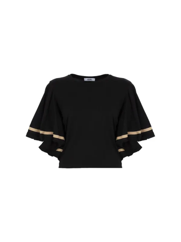 Blusa maniche corte volant sold by Jijil