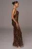 Leopard Print Sierra Print Maxi Dress sold by JLUXLABEL