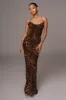 Leopard Print Sierra Print Maxi Dress sold by JLUXLABEL