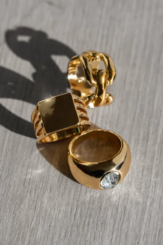 Gold Claudine Ring Set sold by JLUXLABEL