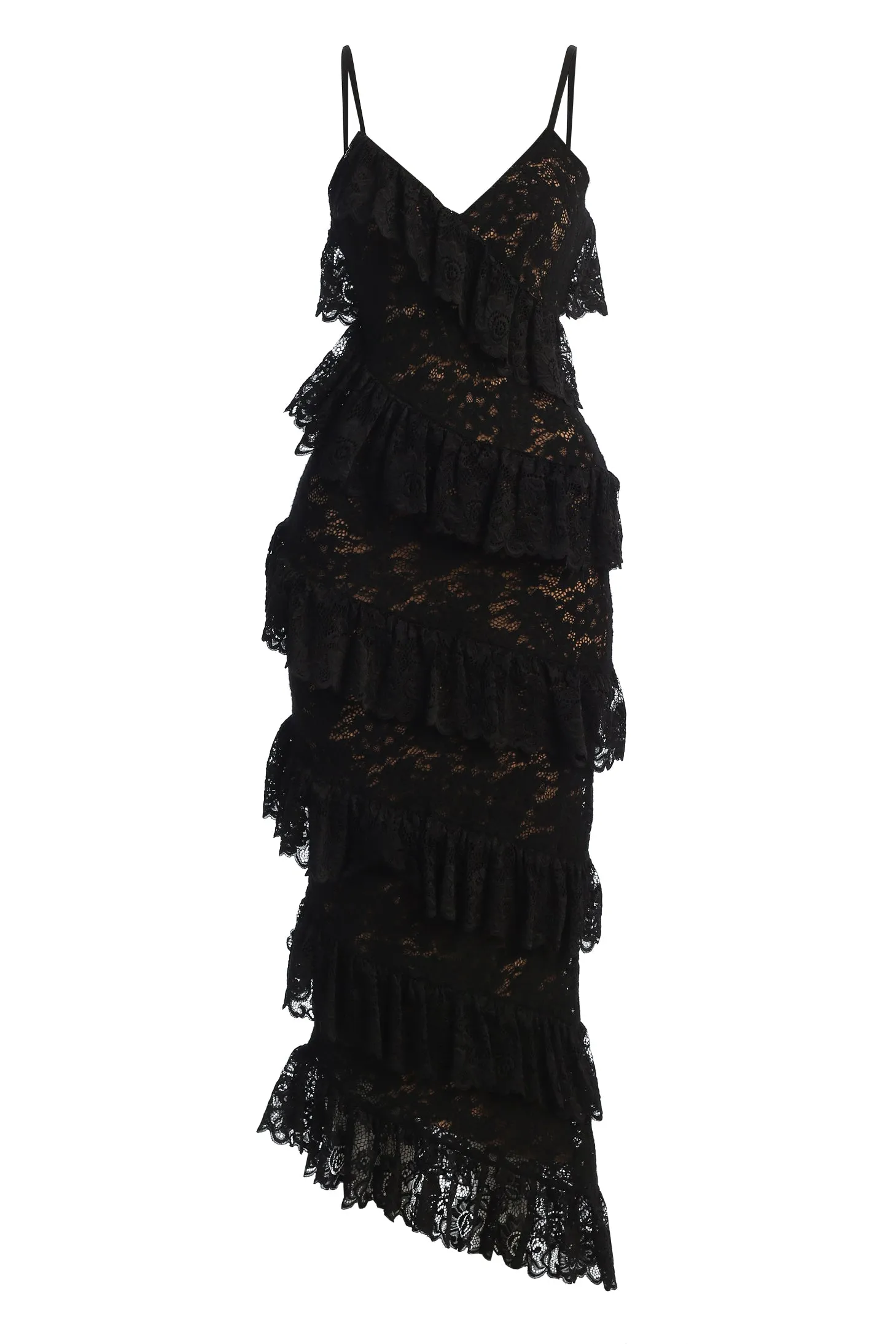 Black Feeling Of Forever Ruffle Dress sold by JLUXLABEL product image thumbnail 2