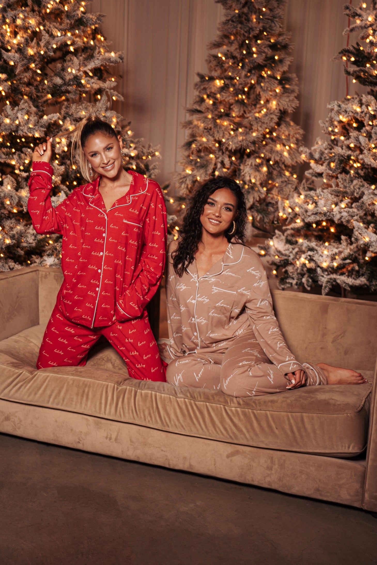 Home For The Holiday Adult Pajama Set sold by JLUXLABEL product image thumbnail 4